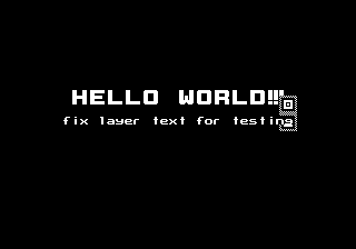 Hello World!!! fix layer text for testing
